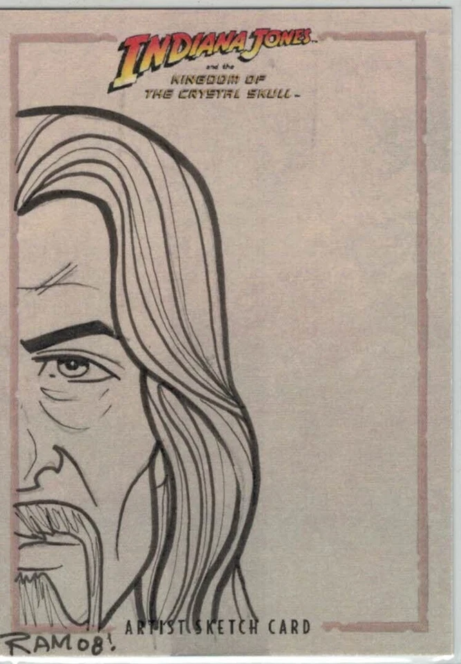 2008 TOPPS INDIANA JONES KINGDOM OF THE CRYSTAL SKULL SKETCH CARD MOLINELLI #1/1 - Image 1 of 2
