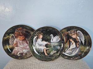 Heaven's Little Sweetheart Collection by Bradford Exchange - 3 Porcelain Plates - Picture 1 of 8