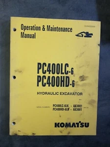 Komatsu PC400LC-6 PC400HD-6 Hydraulic Excavator Operation And Maintenance Manual - Picture 1 of 4