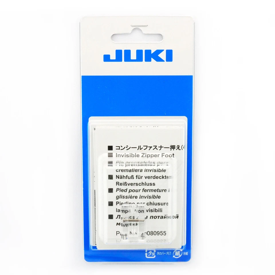 Invisible Zipper Foot #40080955 For Juki HZL-DX7, HZL-F300 F400, HZL-G Series - Image 1 of 1