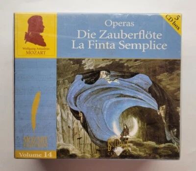 Mozart Operas Die Zaubeeflote La Finta Semplice 5 CD Box Set Foto 1 de 2