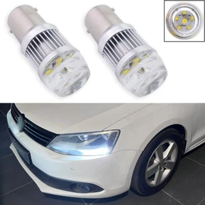 2x Error Free HID White LED Daytime Running Light Bulbs for Volkswagen Jetta DRL - Picture 1 of 12