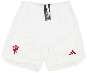 BNWT 23-24 Manchester United adidas Third Shorts Women's White - Picture 1 of 2