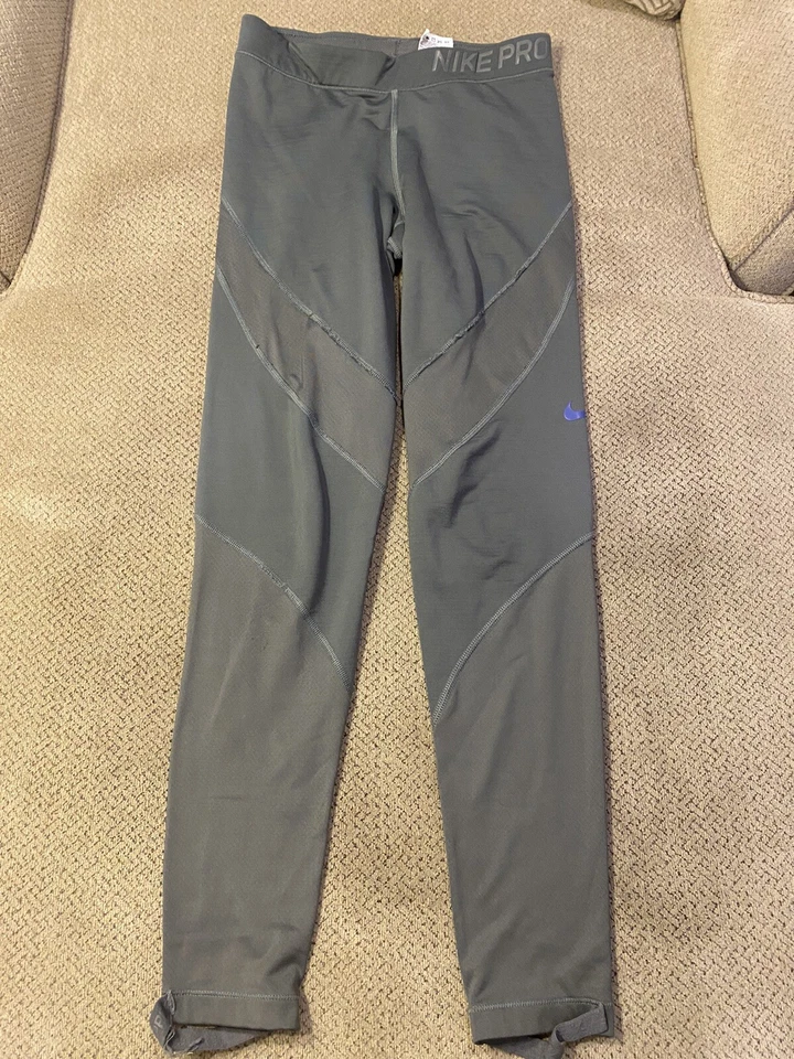 Мужские Nike Pro спандекс бодибилдинг трико сжатия брюки серый маленький - Изображение 1 из 1