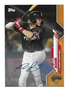 2020 Topps Pro Debut Orange Autograph Alec Bohm Phillies  #/25  PD-125