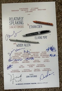 Julie Kavner,Marlo Thomas,Patricia O’Connell,, Cast Signed Relatively Speaking - Picture 1 of 1