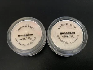 2x color facial bareMinerals Gossamer 0,02 oz/0,57 g Bare Escentuals I.D. precintado - Imagen 1 de 2