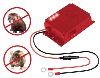 IWH VERTRIEBS GMBH Ultraschall Marderabwehrgerät 12V Marderschutz mit grellem Blitzlicht