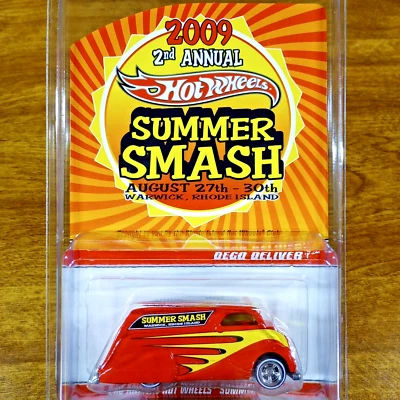 Hot Wheels RLC 2009 2-е лето Smash Deco доставка 785/4000 красные настоящие райдеры - Изображение 1 из 3
