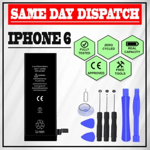 GENUINE ORIGINAL iParts® REPLACEMENT BATTERY FOR APPLE iPHONE 6 1810mAh + TOOLS - Picture 1 of 1