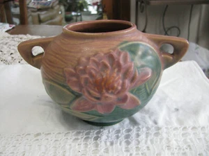 Vintage Roseville Water Lily Vase with Handles-#4374-Circa 1940's**ON SALE** - Picture 1 of 5