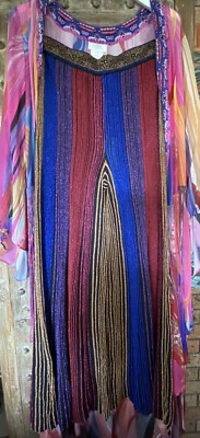 Camilla Pantalones Acampanados Tejido Metálico XL Folk River Foto 1 de 4