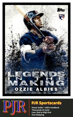2018 Topps #LITM-4 Ozzie Albies Braves  Legends in the Making (Series 2) - Image 1 of 2