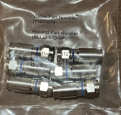 ViaSat 1197601 Cable Compression Fittings New In Sealed Package - Image 1 of 2