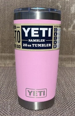 YETI Rambler 20 oz Tumbler Power Pink 100% Authentic YETI-New with tags - Image 1 of 3