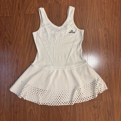 Vestido Tenis Stella McCartney x Adidas Barricade Blanco Perforado Para Mujer Mediano Foto 1 de 4