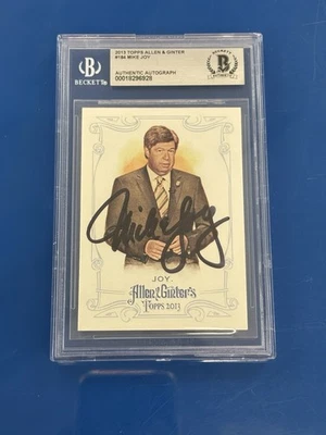Mike Joy  Auto 2013 Topps Allen & Ginter NASCAR Announcer FOX SPORTS Beckett - Image 1 of 3