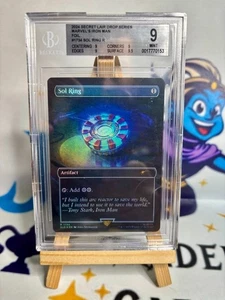 Magic MTG sol ring foil Secret lair marvel iron man BGS 9 #1734 (no box alpha) - Imagen 1 de 2
