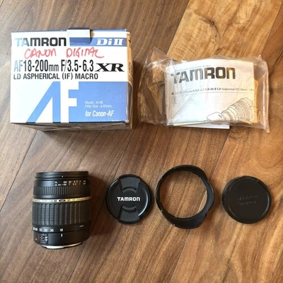 Tamron 18-200mm f/3.5-6.3 XR Di II LD IF MACRO for Canon EF Complete in Box - Image 1 of 4