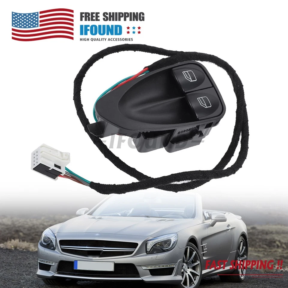 Fit For Mercedes-Benz R230 SL550 SL500 Power Left Door Window Switch New Foto 1 de 4