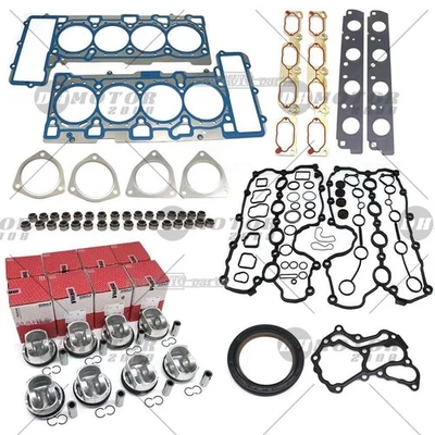 OEM Engine Pistons Gaskets Overhaul Rebuild Kit for for Audi Q7 A8  Touareg 4.2 - Image 1 of 4