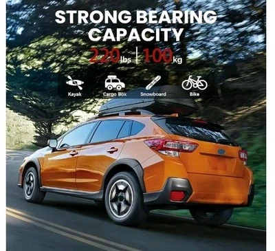 Barras transversales de techo aptas para Subaru XV Crosstrek 2013-2025 barras transversales de equipaje coche Foto 1 de 3