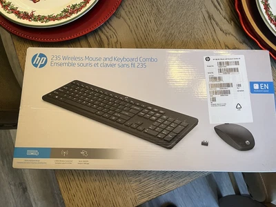 HP 235 Wireless Mouse and Keyboard Combo, Black  1Y4D0AA#ABA - New in Box - Image 1 of 2