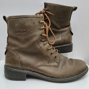 Josef Seibel Green Leather Boots Size EU39 UK6 - Picture 1 of 5