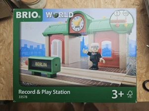 Brio Record & Play Station 33578 New Boxed 2011 Wooden Trains - Picture 1 of 4