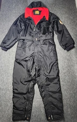 Vintage Ski Doo Bombardier Modes One Piece Snowmobiling Snow Suit Coveralls Lrg - Image 1 of 4
