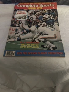1976 OJ SIMPSON BILLS komplettes Sportmagazin Fußball Saisonvorschau ohne Etikett - Bild 1 von 2