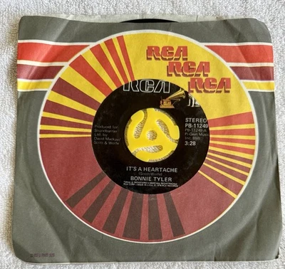 Bonnie Tyler, It's A Heartache / It's About Time, RCA, 45 RPM Excellent Foto 1 de 4