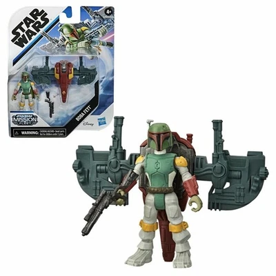 Figura de acción Boba Fett Mission in the Clouds Star Wars Mission Fleet Foto 1 de 3