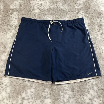 Vtg Nike Shorts Nylon Lined Swim Athletic Swoosh Logo Men’s XL 90s Spellout 182 - Image 1 of 4