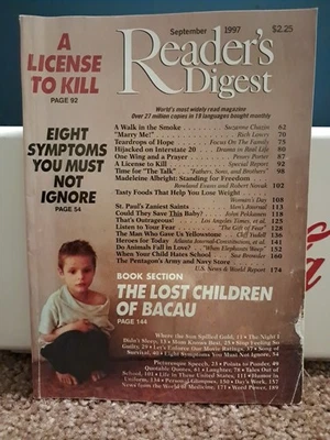 Readers Digest September 1997 Worlds Most Widely Read Magazine Vintage - Image 1 of 2
