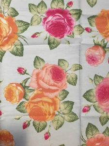 Peach Rose fabric UK fat quarter 18" x 22" approx 100% cotton material Flowers - Picture 1 of 2