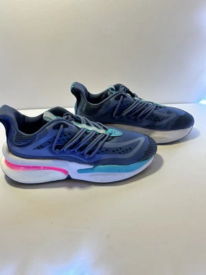 Adidas AlphaBoost V1 Tenis Para Mujer 9 Crew Azul Lúcido Rosa Usadas en Excelente Condición Foto 1 de 4