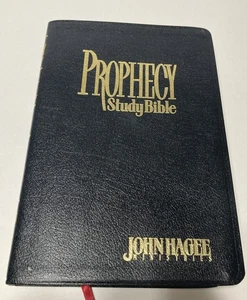 Prophecy Study Bible John Hagee Ministries NKJV Black Leather 1997 - Bild 1 von 4