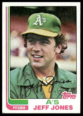 1982 Topps #139 Jeff Jones Oakland Athletics - Image 1 of 2
