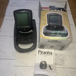 Hummingbird Piranha 1 Portable Fish Finder W/Mount Transducer - Picture 1 of 10