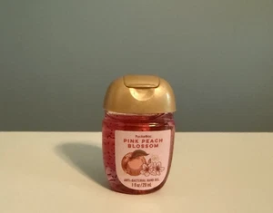 Gel desinfectante de manos Bath & Body Works rosa flor de melocotón Pocketbac 1 oz ~ ¡NUEVO! - Imagen 1 de 2