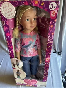 Doll 27” American Dreams Doll Wispy Walker By Uneeda Blond Braids, Tie Dye, New - Picture 1 of 14