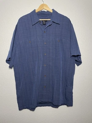 5.11 Tactical Shirt Mens Large Blue Short Sleeve Covert Casual Snap Vented 71170 - Image 1 of 4