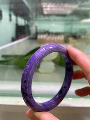 59.7mm Natural Purple Charoite Gemstone Bangle AAAA - Image 1 of 4