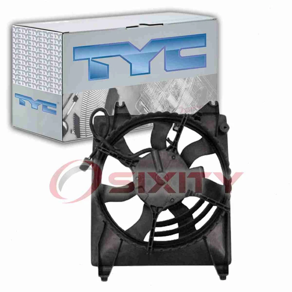 Conjunto de ventilador condensador de aire acondicionado izquierdo TYC para Kia Sedona 2006-2012 calefacción aire qp Foto 1 de 4