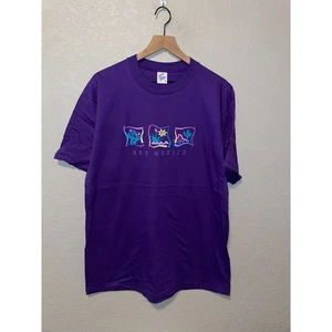 Camisa De Colección Nuevo México Gráfico Desierto Púrpura Jerzees Camiseta De Colección L Grande Años 90  - Imagen 1 de 10