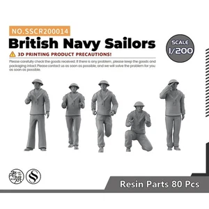 SSMODEL SSCR200014 1/200 Model Upgrade Parts British Navy Sailors 3D PRINTED - Picture 1 of 3