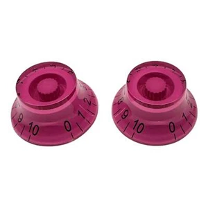 AxLabs Purple Bell Knob With Black Font - 2 Pack - Picture 1 of 1