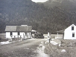 Vintage Auto Toll House Road California Foto 8,5" x 12" Auto Berge 1930er - Bild 1 von 5