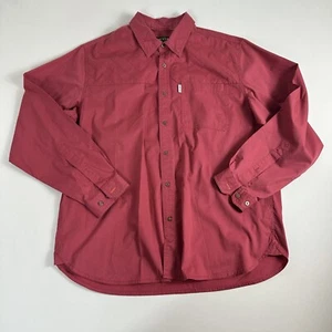 Orvis Shirt Mens XL Red Button Up Shirt Long Sleeve Casual - Picture 1 of 9